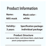 N95 Mask NIOSH Approved  Particulate Respirator N95 Face Masks Universal Fit - Individually Wrapped