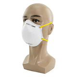 5 Layer Cup Dust Safety Masks FFP2 Face Mask, Disposable Particulate Respirator Against PM2.5, Fire Smoke for Men, Women, EN 149:2001+A1:2009 FFP2 NR Black